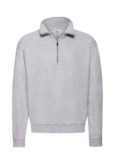 UNISEX GREY QUARTER ZIP Main Image